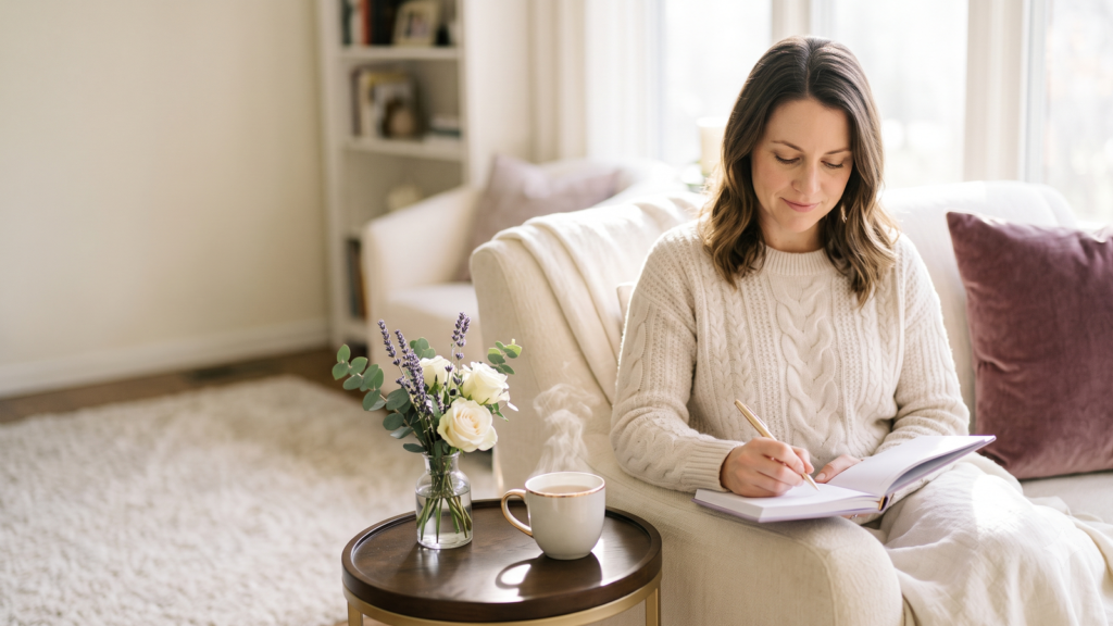 calming self-care routine