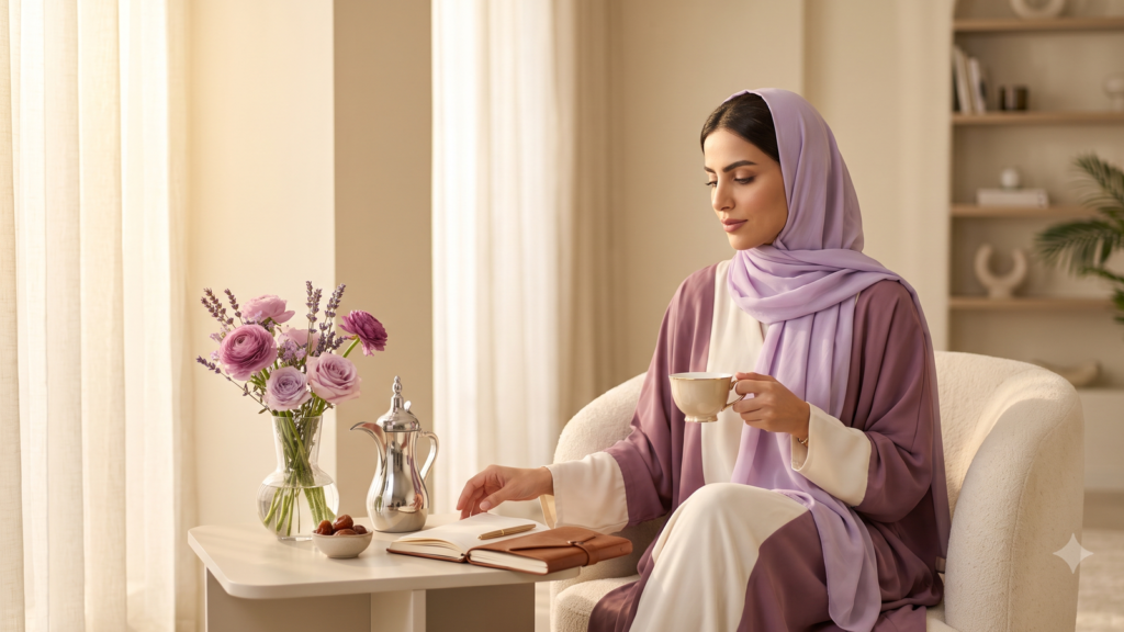 calming self-care routine