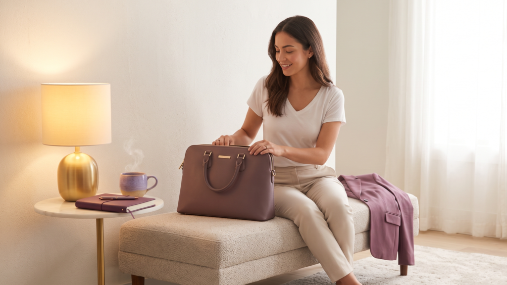 quiet strength and calm boundary-setting after work stress