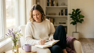 calming self-care routine