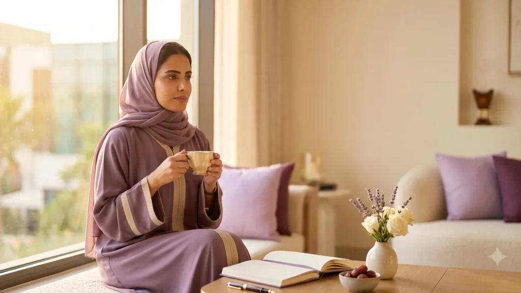 calming self-care routine