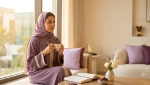 calming self-care routine