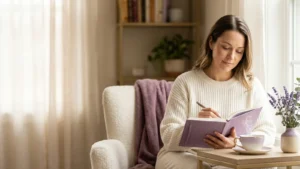 calming self-care routine
