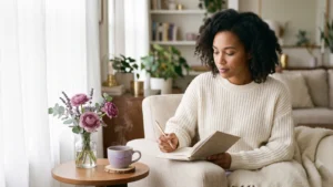 calming self-care routine