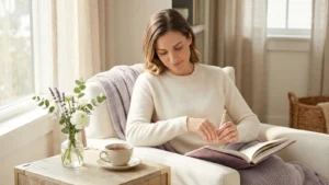 calming self-care routine