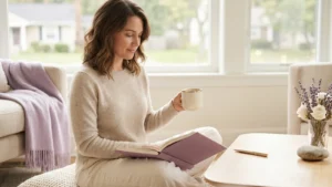 calming self-care routine