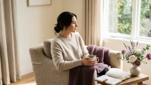 calming self-care routine