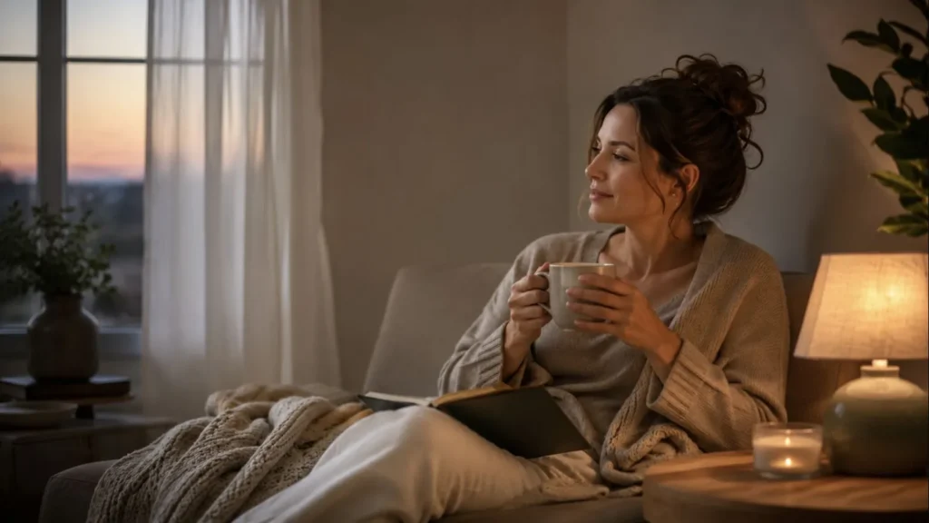 calming self-care routine