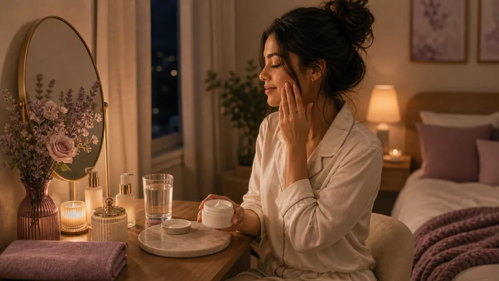 gentle glow habits before bed without appearance promises
