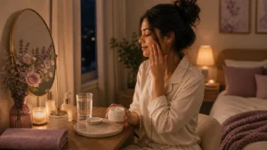 gentle glow habits before bed without appearance promises