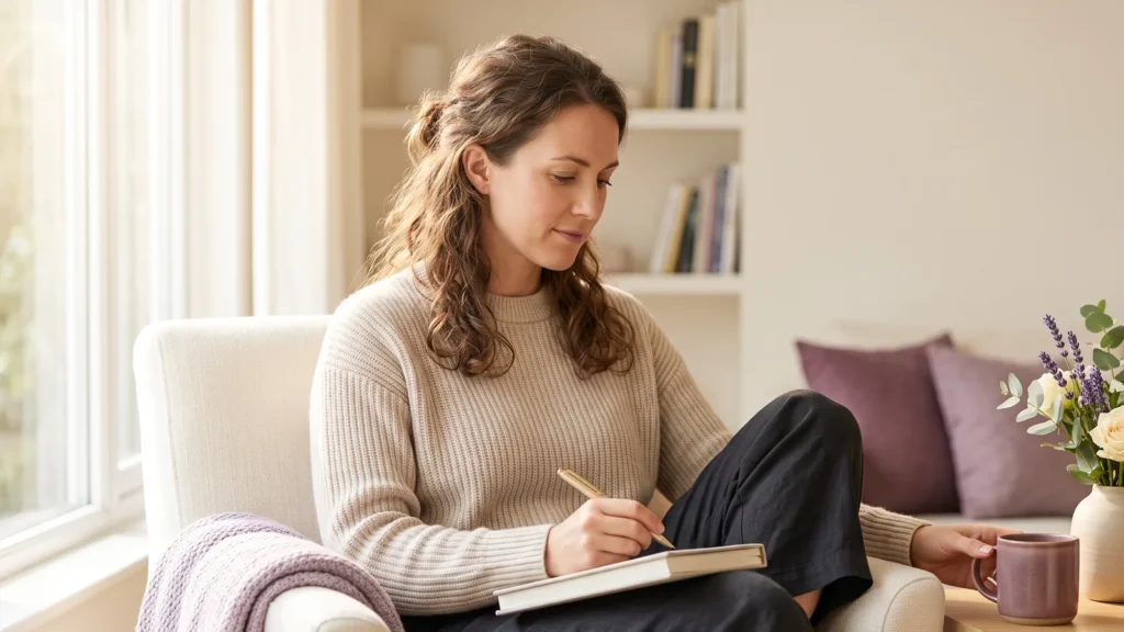 calming self-care routine