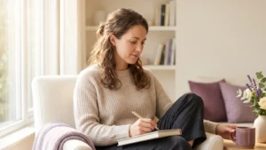 calming self-care routine