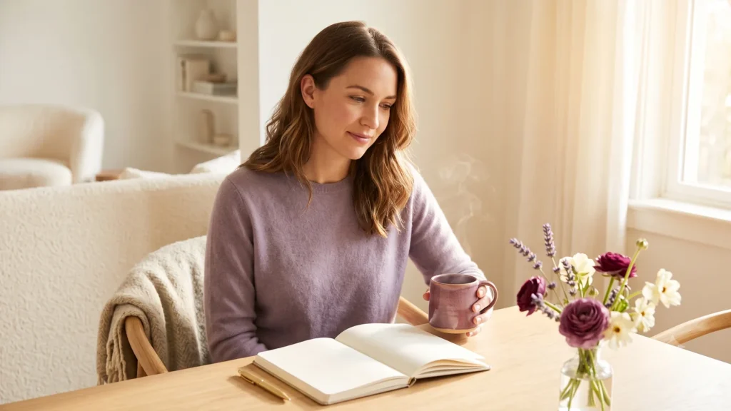 calming self-care routine