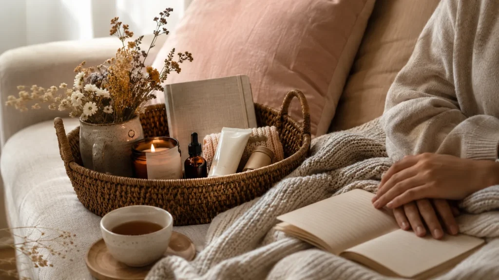 calming self-care routine