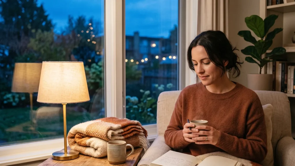 calming self-care routine
