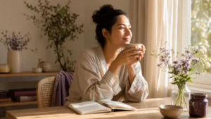calming self-care routine