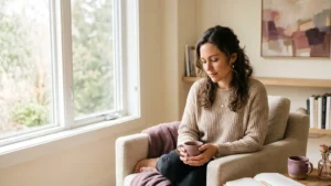 calming self-care routine