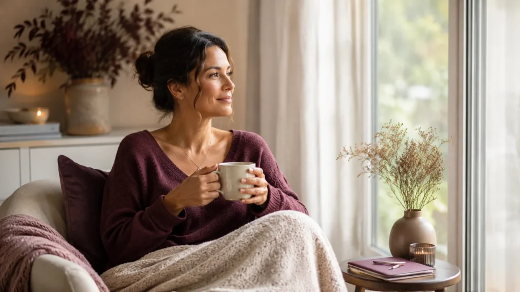 calming self-care routine