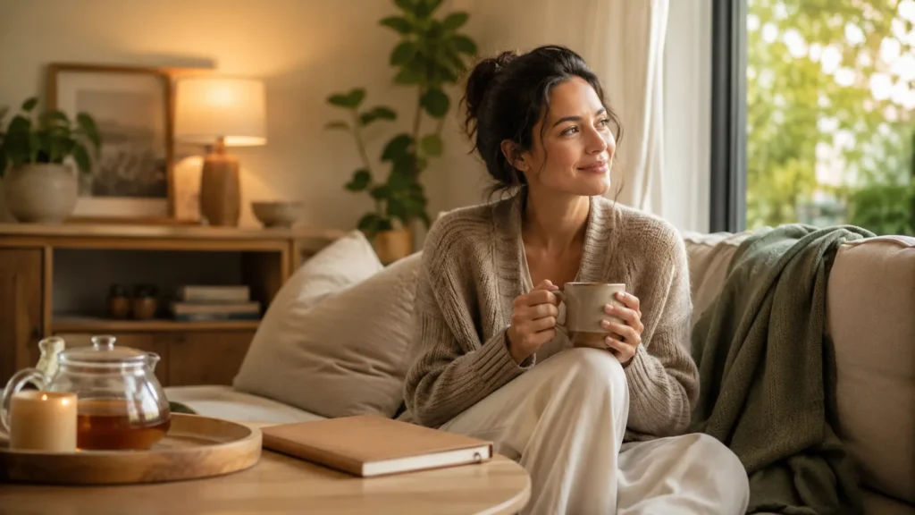 calming self-care routine