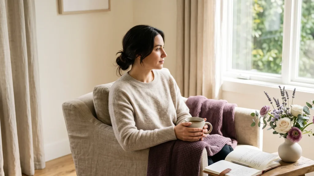 calming self-care routine