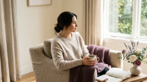 calming self-care routine