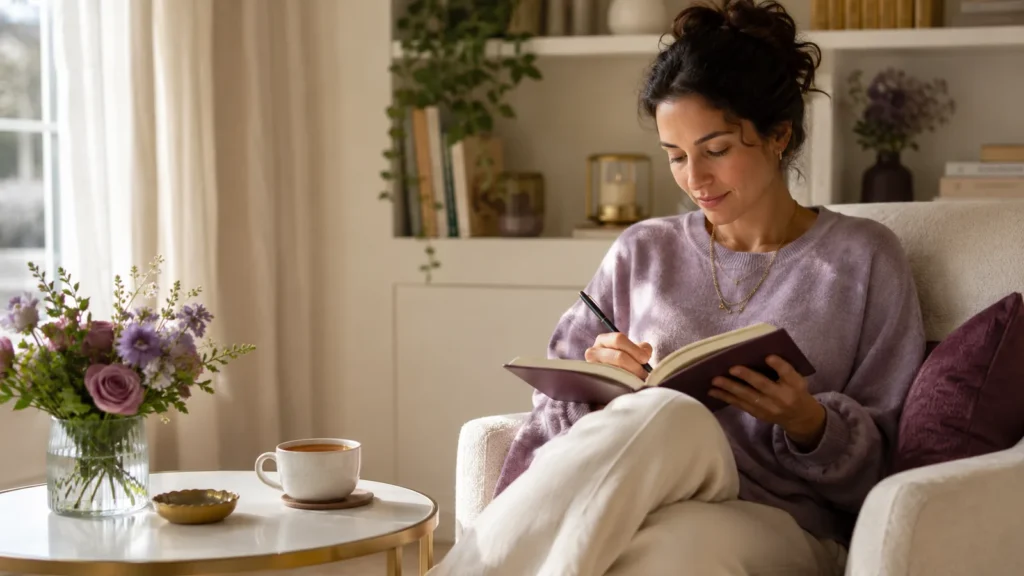 calming self-care routine
