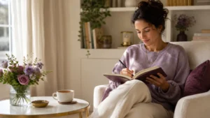 calming self-care routine