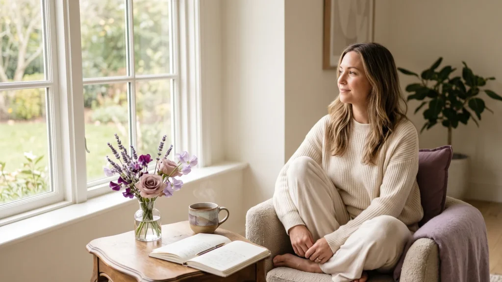 calming self-care routine