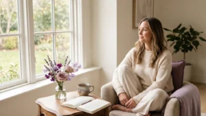 calming self-care routine