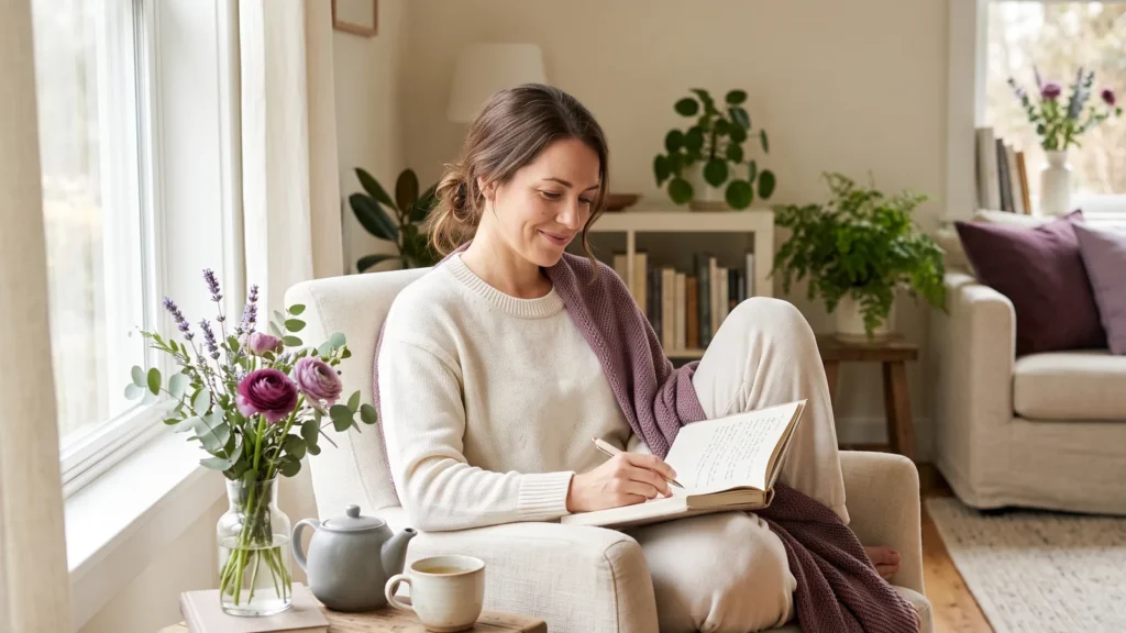 calming self-care routine
