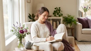 calming self-care routine