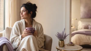 calming self-care routine