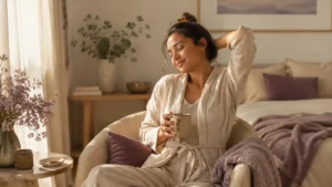 calming self-care routine