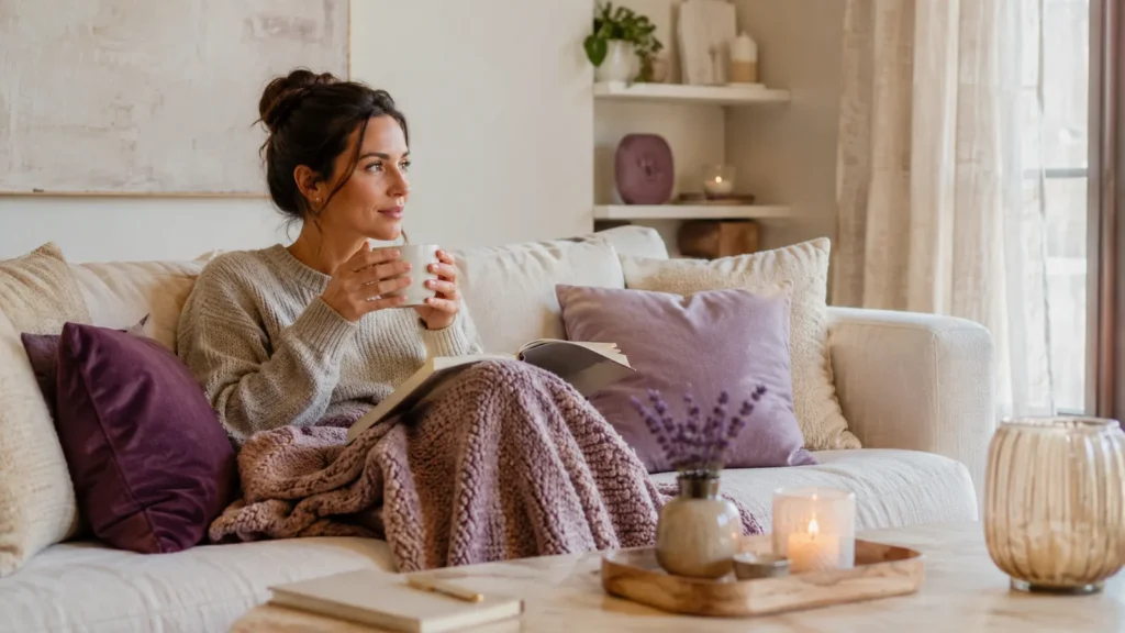 calming self-care routine