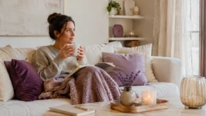 calming self-care routine