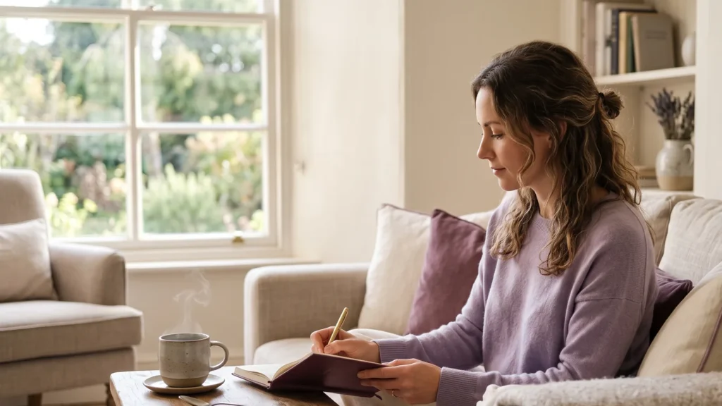 calming self-care routine