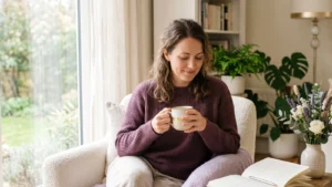 calming self-care routine