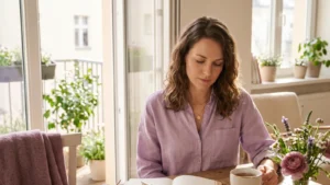 calming self-care routine